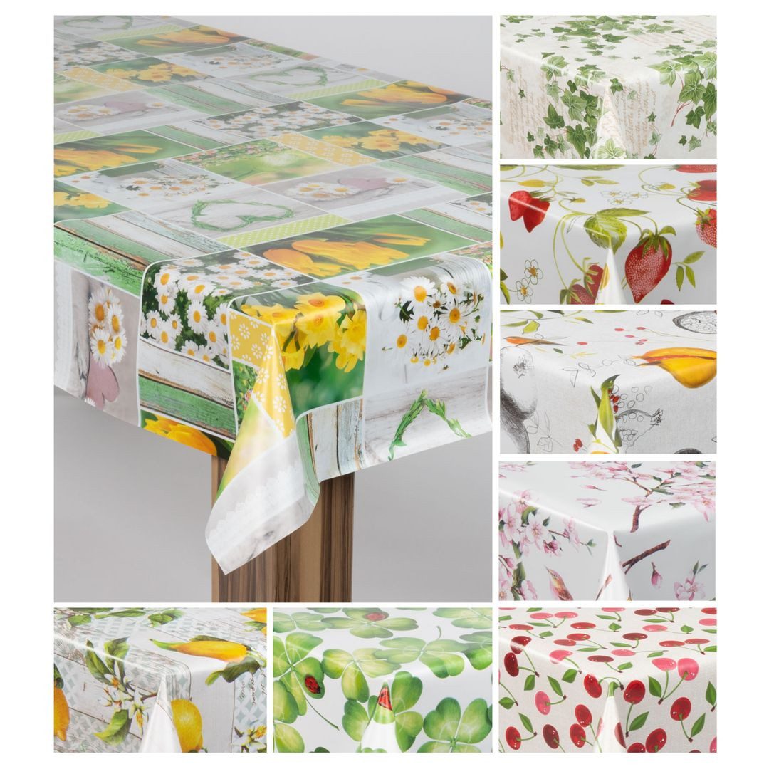 laro Tischdecke laro Wachstuch-Tischdecke Wachstischdecke Gartentischdecke günstig online kaufen