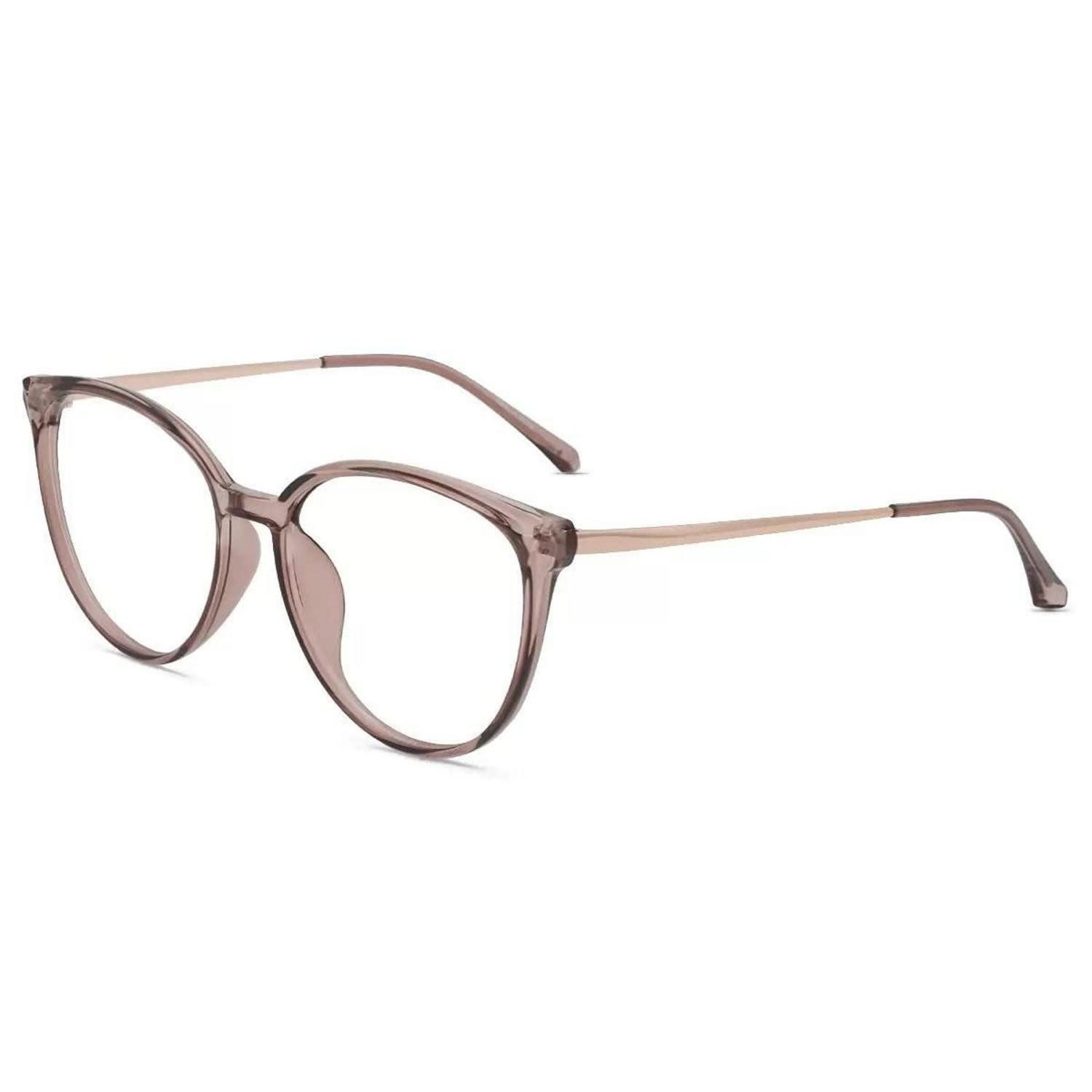 LuxusKollektion Brille Blaulichtfilter Brille Cat-Eye Lila -Ohne Stärke-