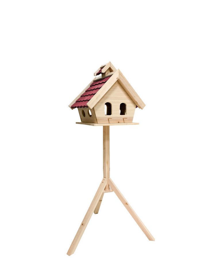 MYPETS Vogelhaus STUBAI mit Ständer Vogelfutterhaus Futterhaus Vogel Haus Vogelhaus