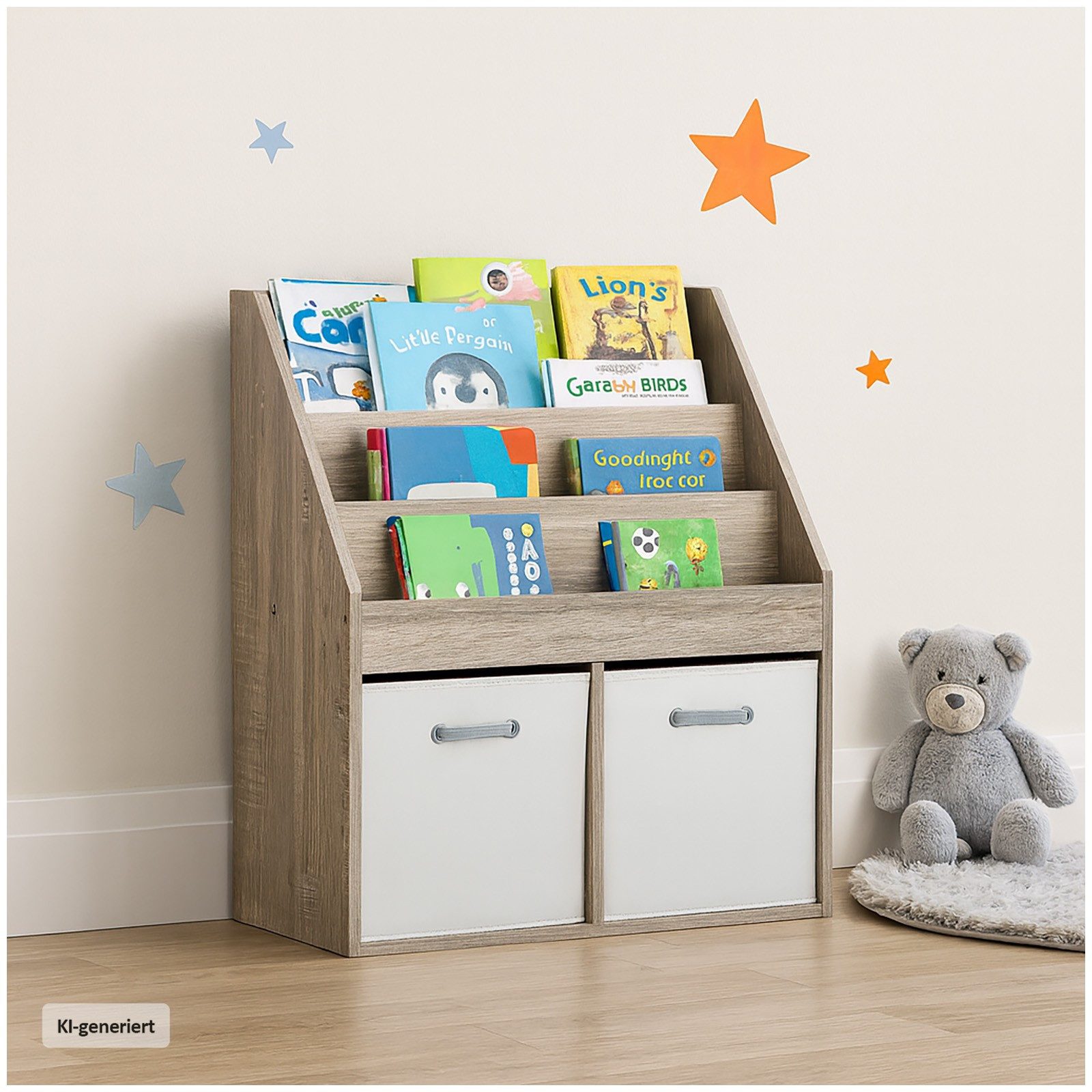 HTI-Living Bücherregal Kinderregal Bücherregal Thekla 7380, Stück 1-tlg., Standregal für Spielzeug und Bücher