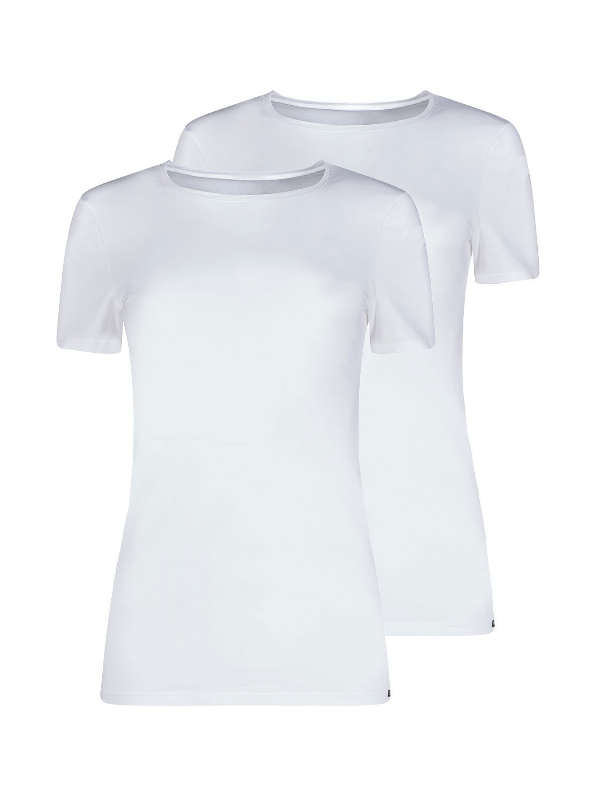Unterhemd 2er Pack Damen Shirt kurzarm Cotton Essentials