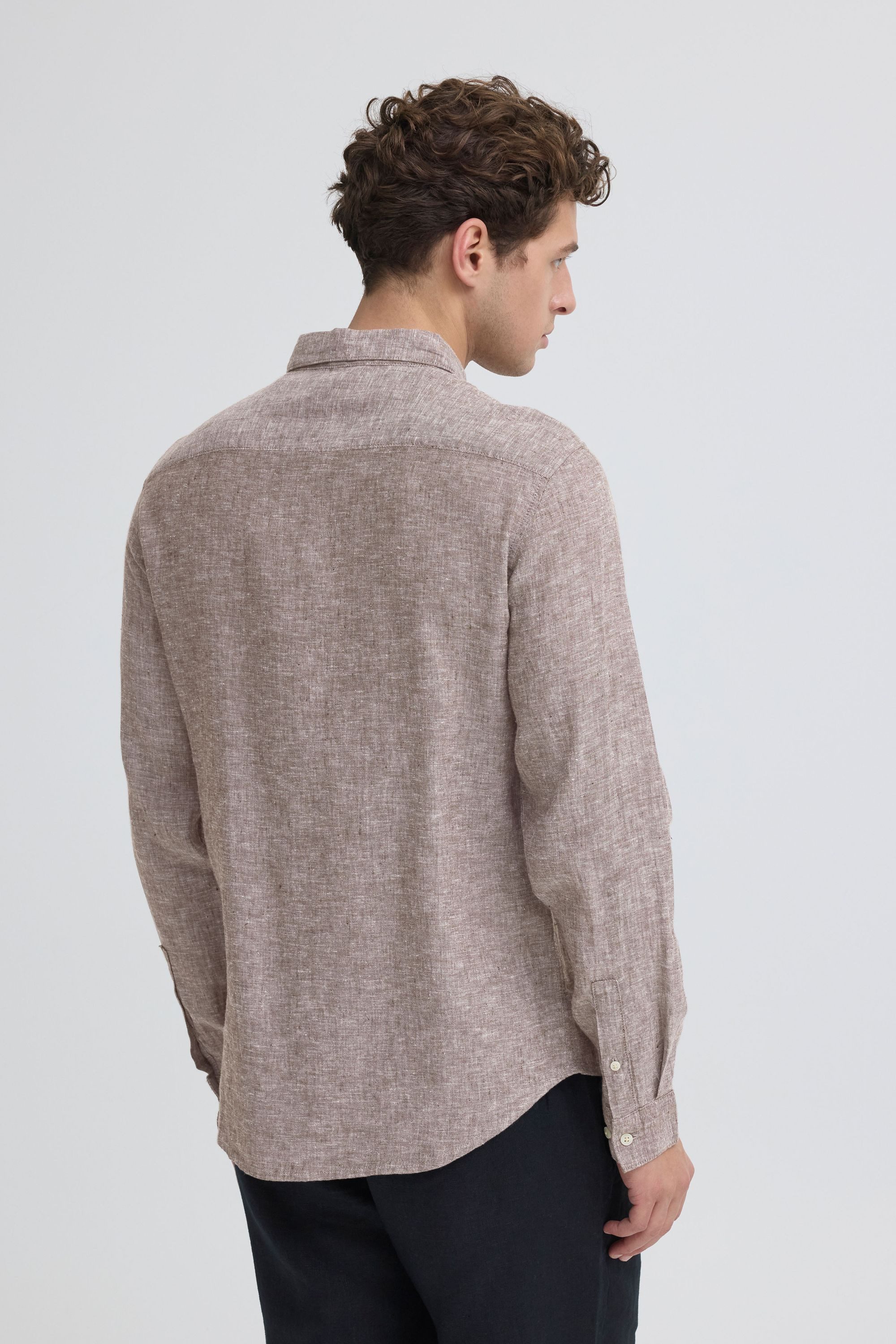 Casual Friday Langarmhemd CFAnton Langarm Shirt aus 100% Leine