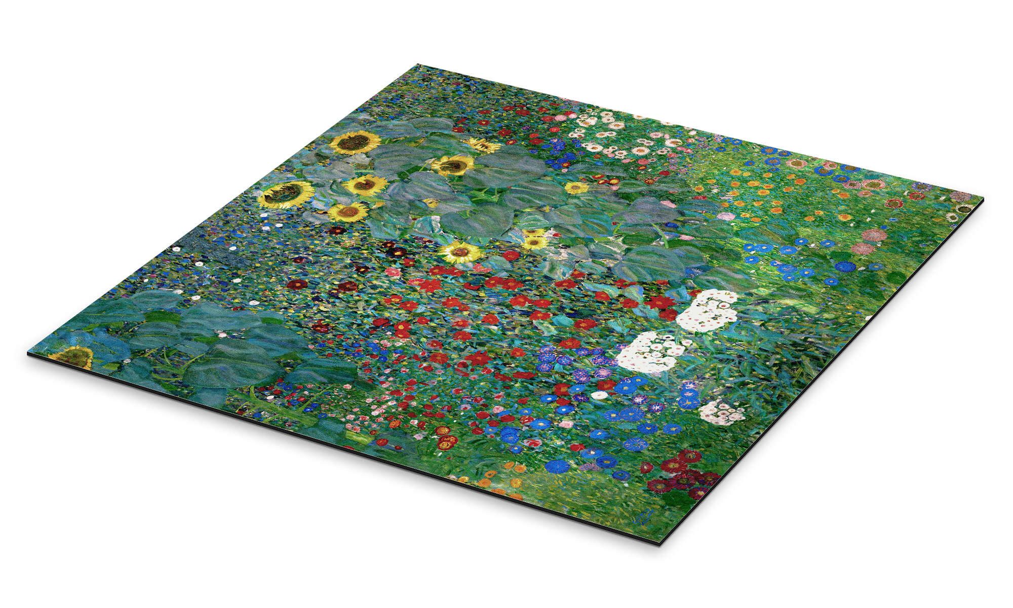 Posterlounge Wandbild Bauerngarten mit Sonnenblumen, Gustav günstig online kaufen