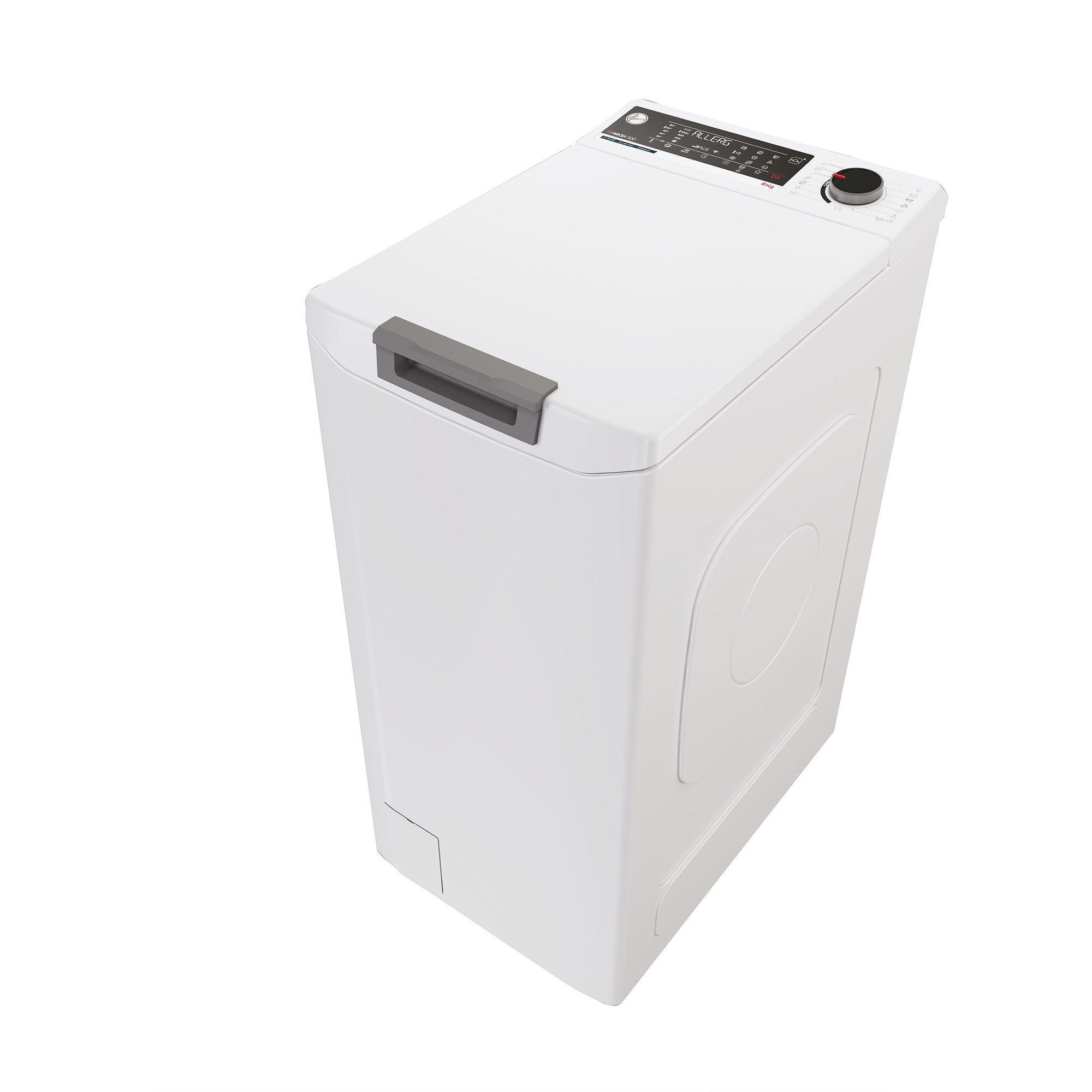 Hoover Waschmaschine Toplader THOS486TM4-S, 8 kg, 1400 U/min, Nachlegefunktion, Startzeitvorwahl, Wi-Fi & Bluetooth, Gentle Touch