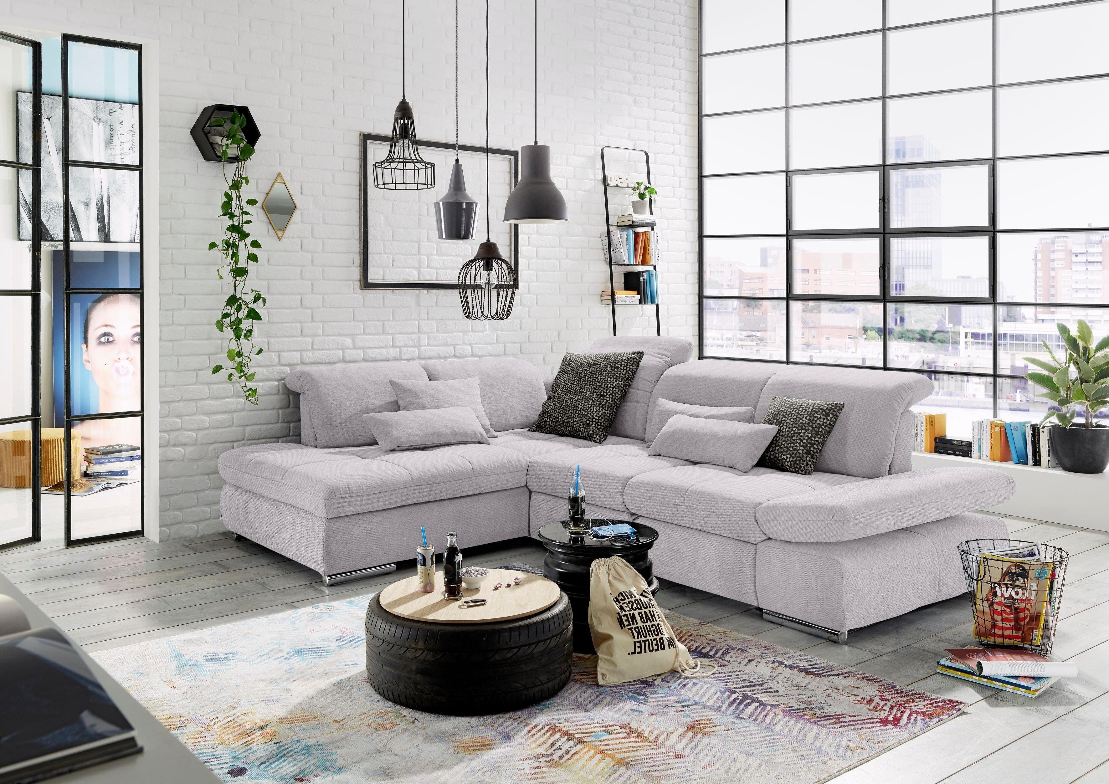 set one by Musterring Ecksofa "SO 4100 mit komfortablen Federkern und Kopft günstig online kaufen