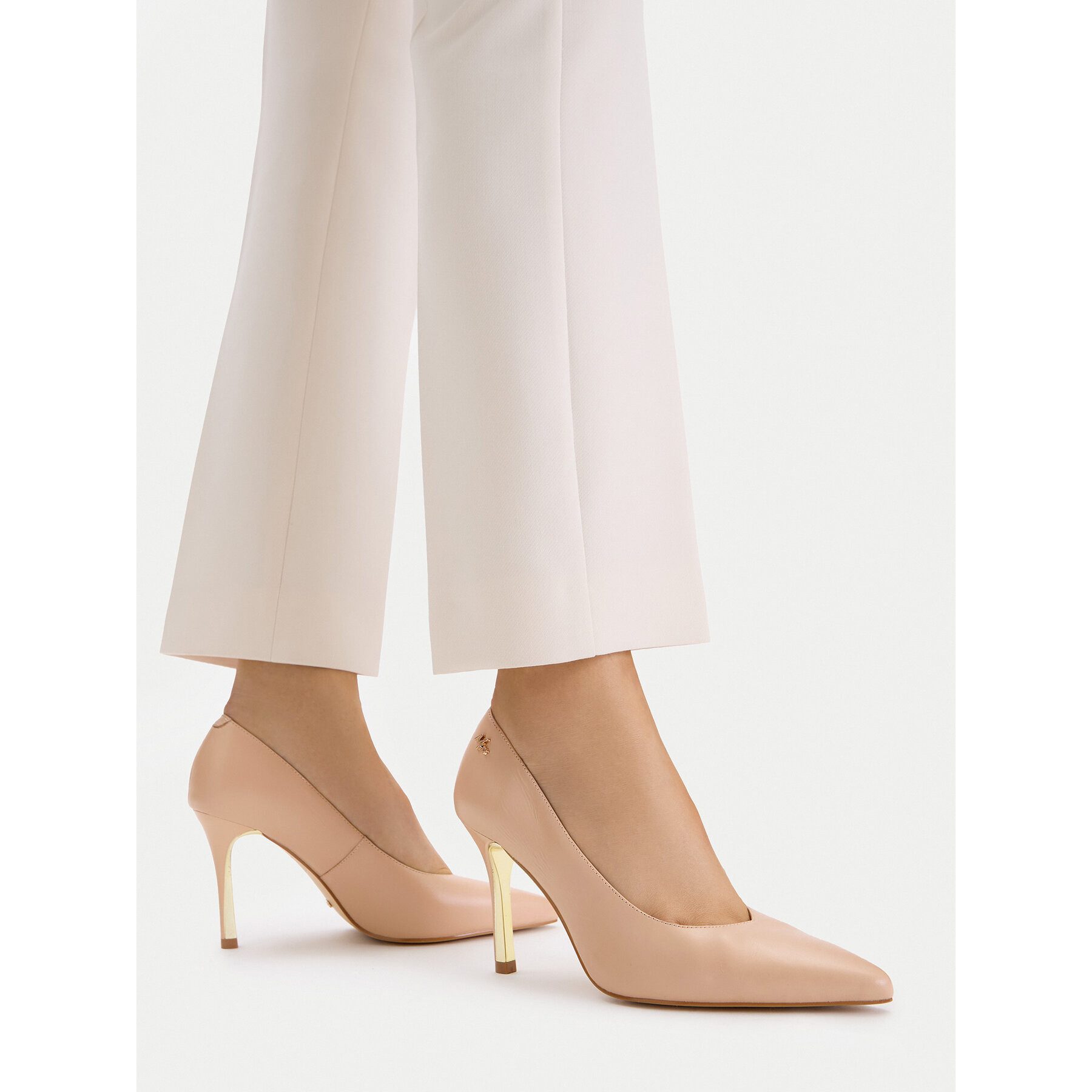 Mexx Mexx Damen Absätze Beige High-Heel-Stiefel