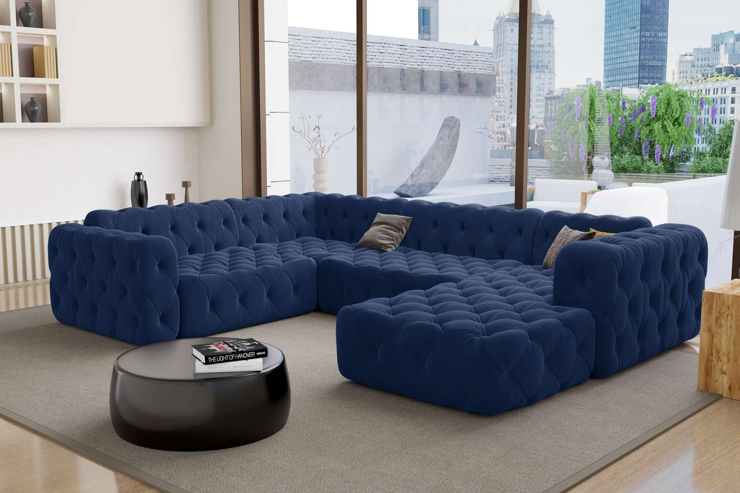 Sofa Dreams Wohnlandschaft Wohnlandschaft Menorca U Form Stoffsofa, Wohnlandschaft, U-Form, Polster Couch in U-Form, 3 Zierkissen inklusive