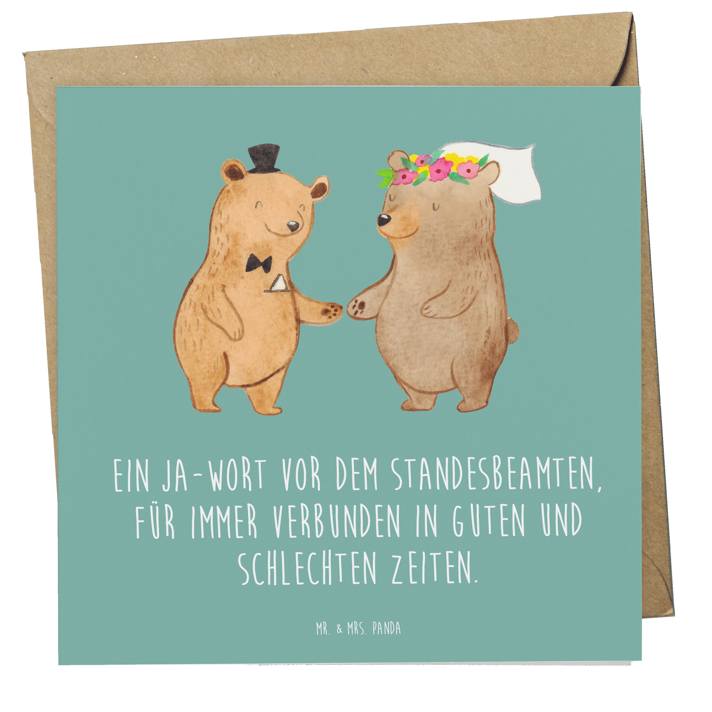 Grußkarte Standesamtliche Trauung Versprechen - Meeresbrise - Geschenk, Hochzei