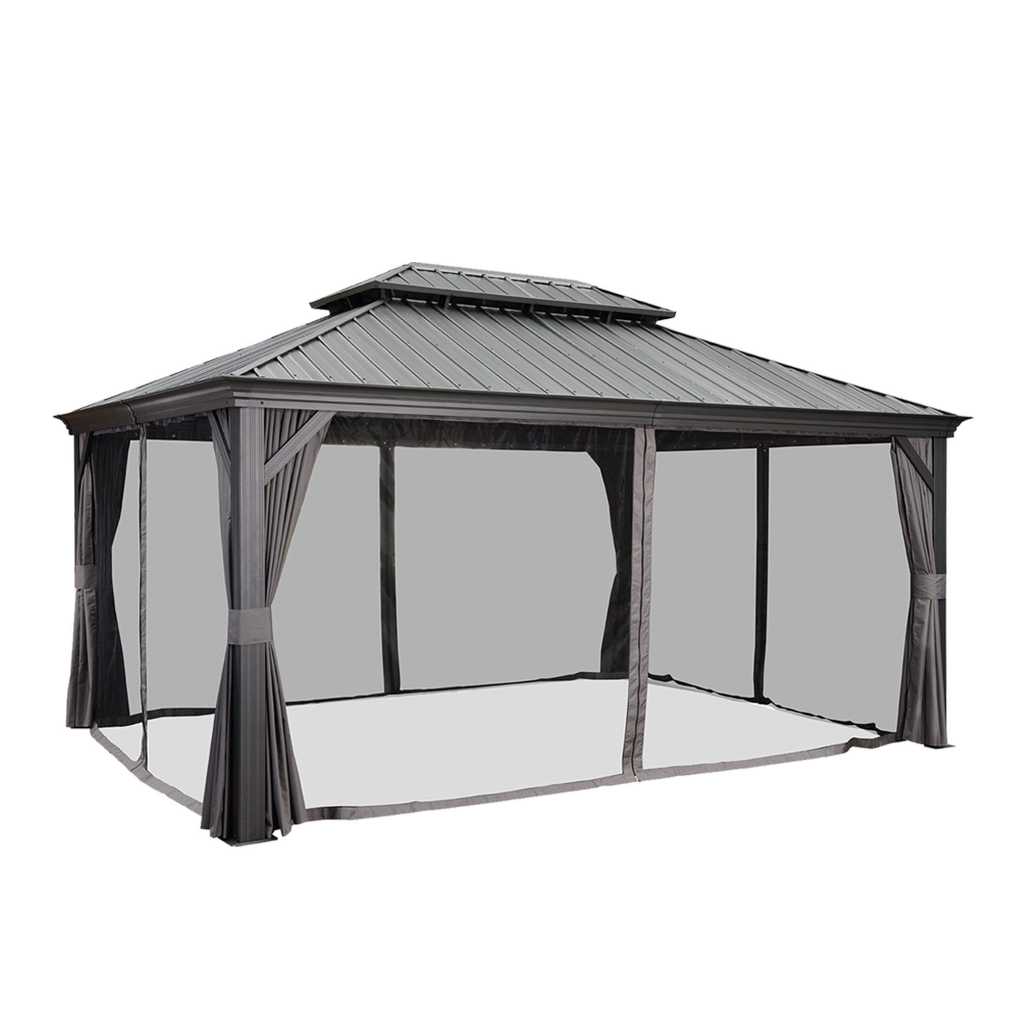 PURPLE LEAF Pavillon Außenbereich Alu Gartenpavillon günstig online kaufen
