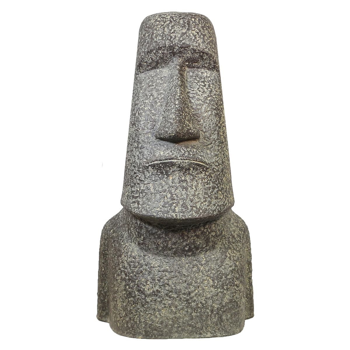 Dekofigur Moai Osterinsel Stein Lavastein Figur 120 cm