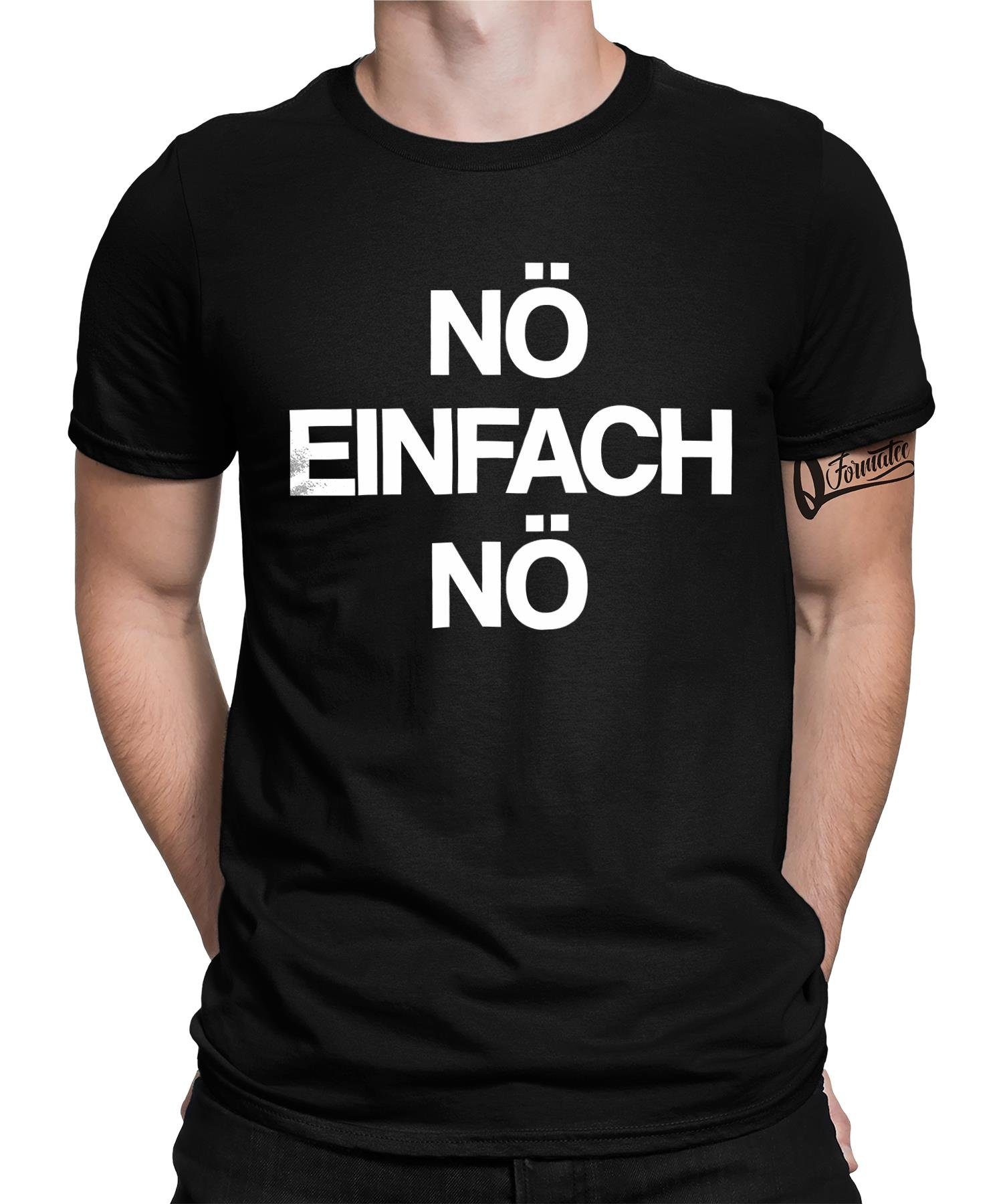 Quattro Formatee Kurzarmshirt Nö Einfach Nö Herren T-Shirt (1-tlg)