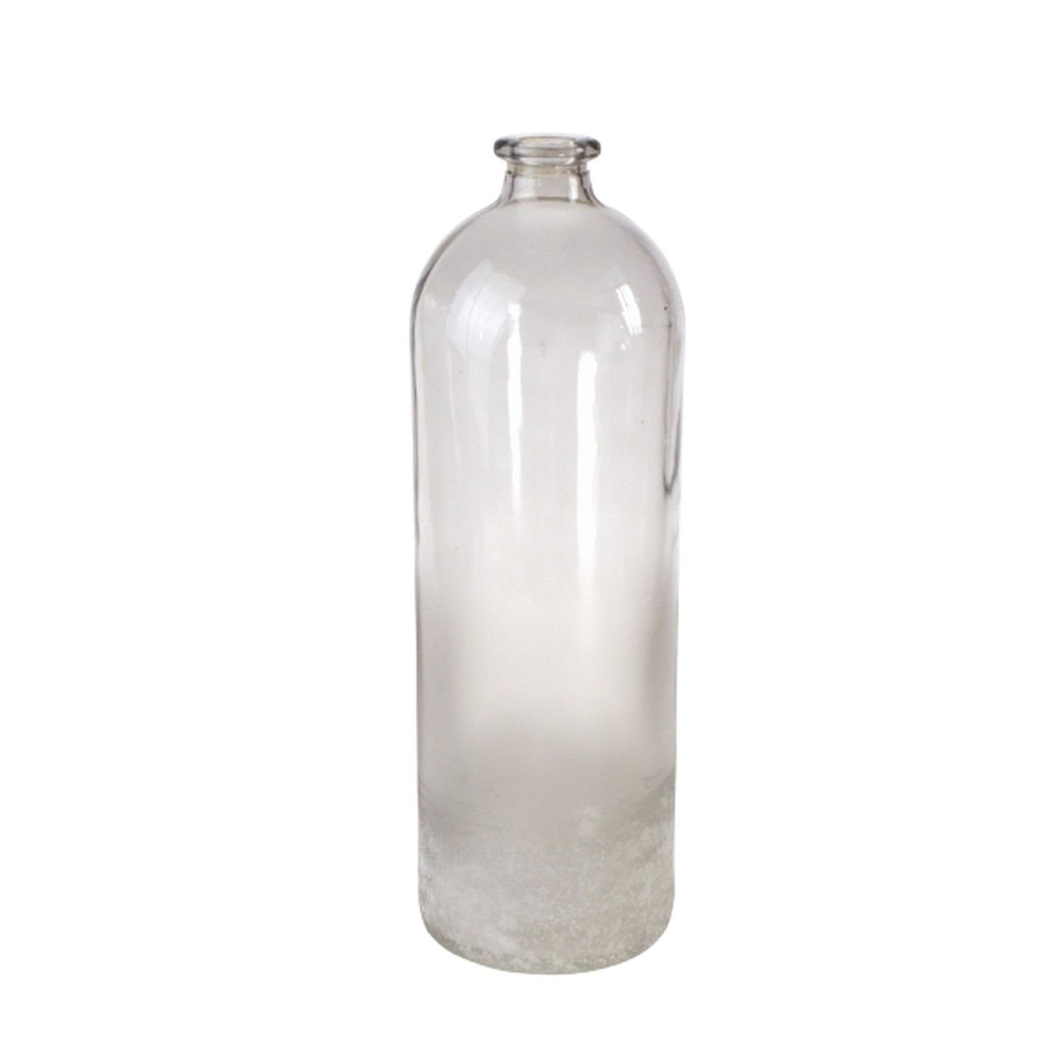 Werner Voß Dekovase Bodenvase Bottle - grau-gefrostet - Glas - 13,5x41 cm