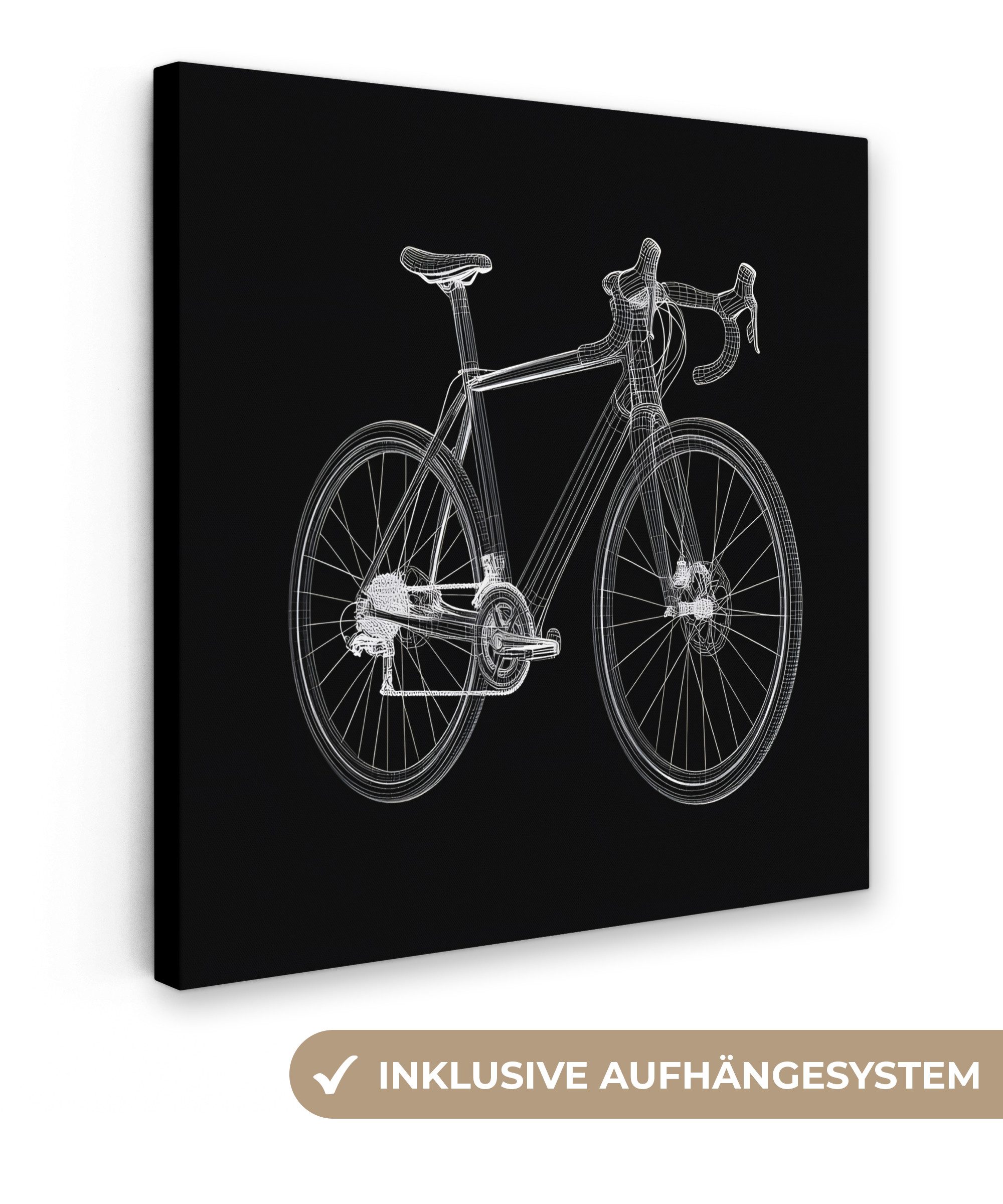 OneMillionCanvasses® Leinwandbild Linien - Illustration - günstig online kaufen