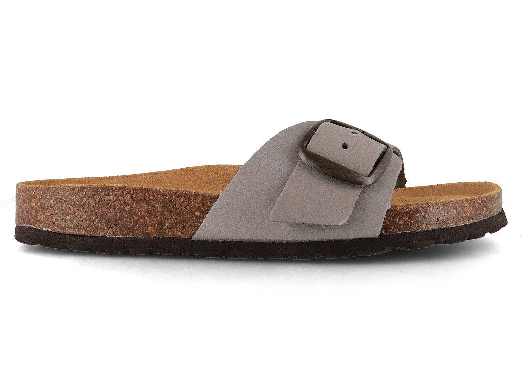 Tuffeln Damen Pantoletten Sandalen Fehmarn für schmale Füße Hausschuh mit gepolstertem Tieffussbett