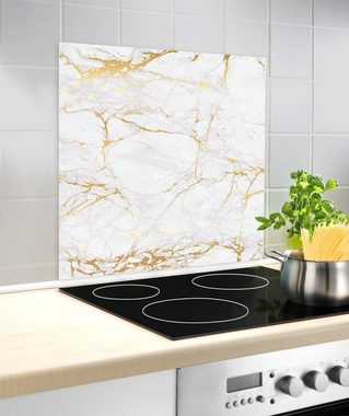 WENKO Küchenrückwand Marmor, gehärtetes Glas, 60x70 cm