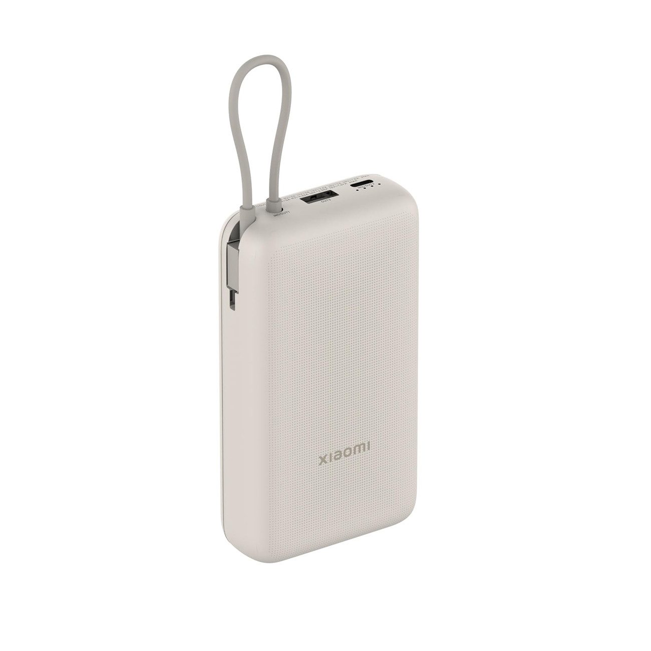 Xiaomi 33W Power Bank 20000mAh (Integrated Cable) Powerbank (11, 5 V), Niedrigstrom-Modus (Low-Current); Flugzeugtauglich