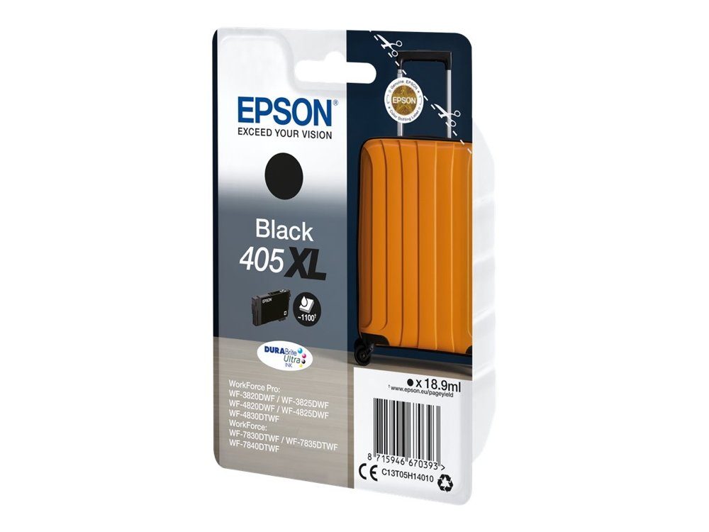 Epson Epson Druckerpatrone Tinte 405 XL T05H1 BK black, schwarz Tintenpatrone