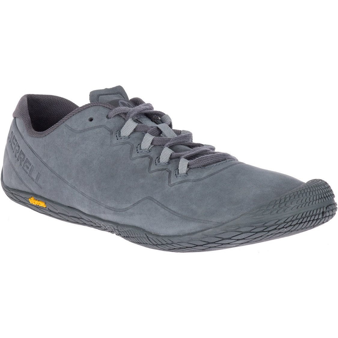 Minimal-Laufschuhe Vapor Glove 3 Luna Leder granitegrau Herren Wanderschuh