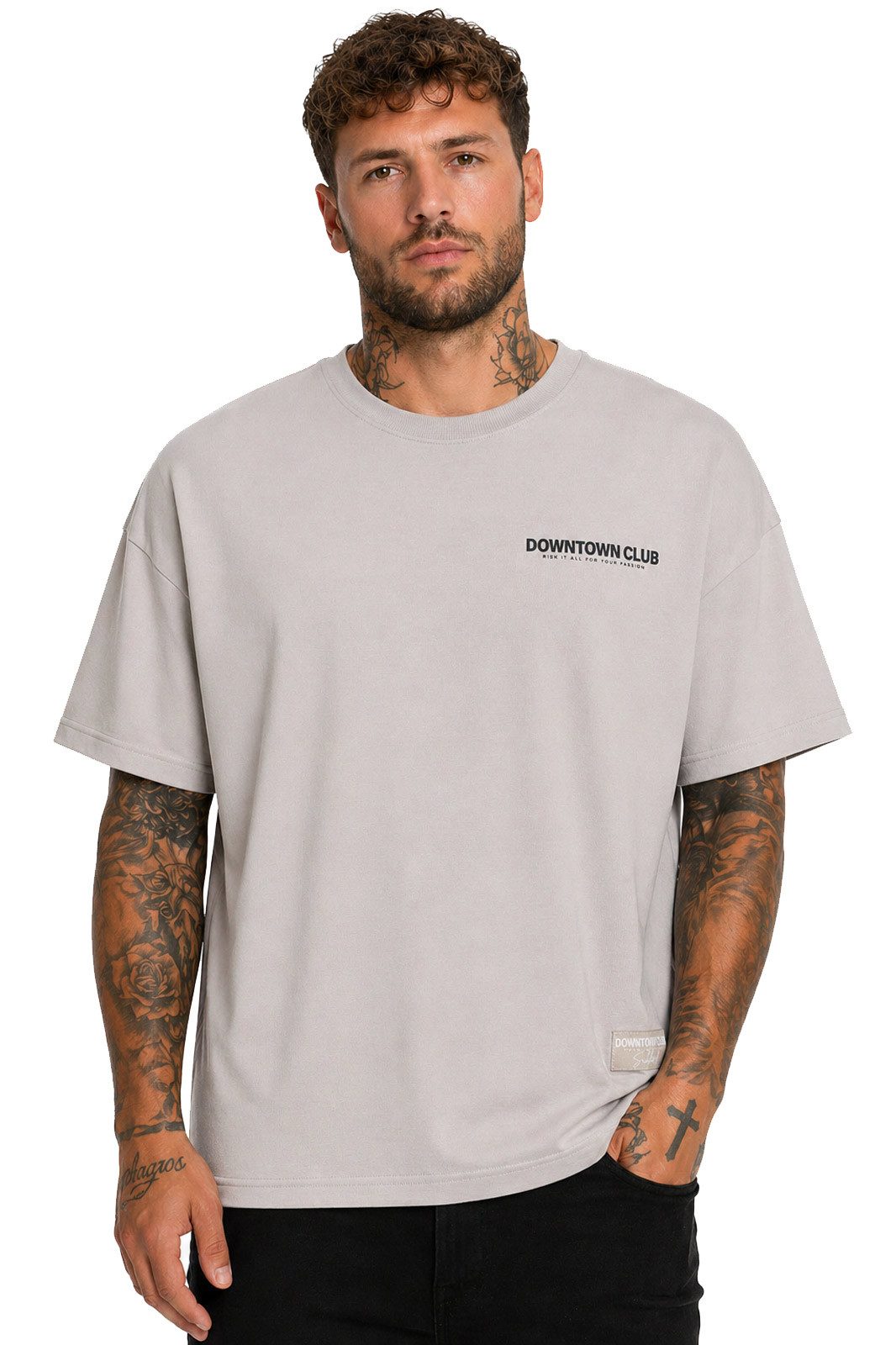 SUBLEVEL T-Shirt Herren Shirt Logo Print schwere Qualität moderner Look Baumwolle, super soft, unifarben, Robuster Stoff