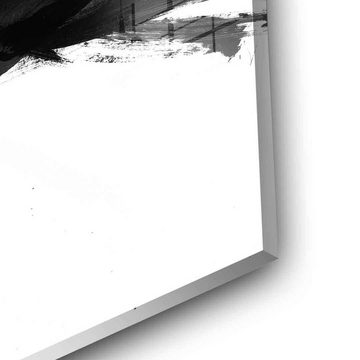 DOTCOMCANVAS® Acrylglasbild Dialectical- - Acrylglas, Acrylglasbild Dialectical weiß moderne abstrakte Kunst Druck Wandbild