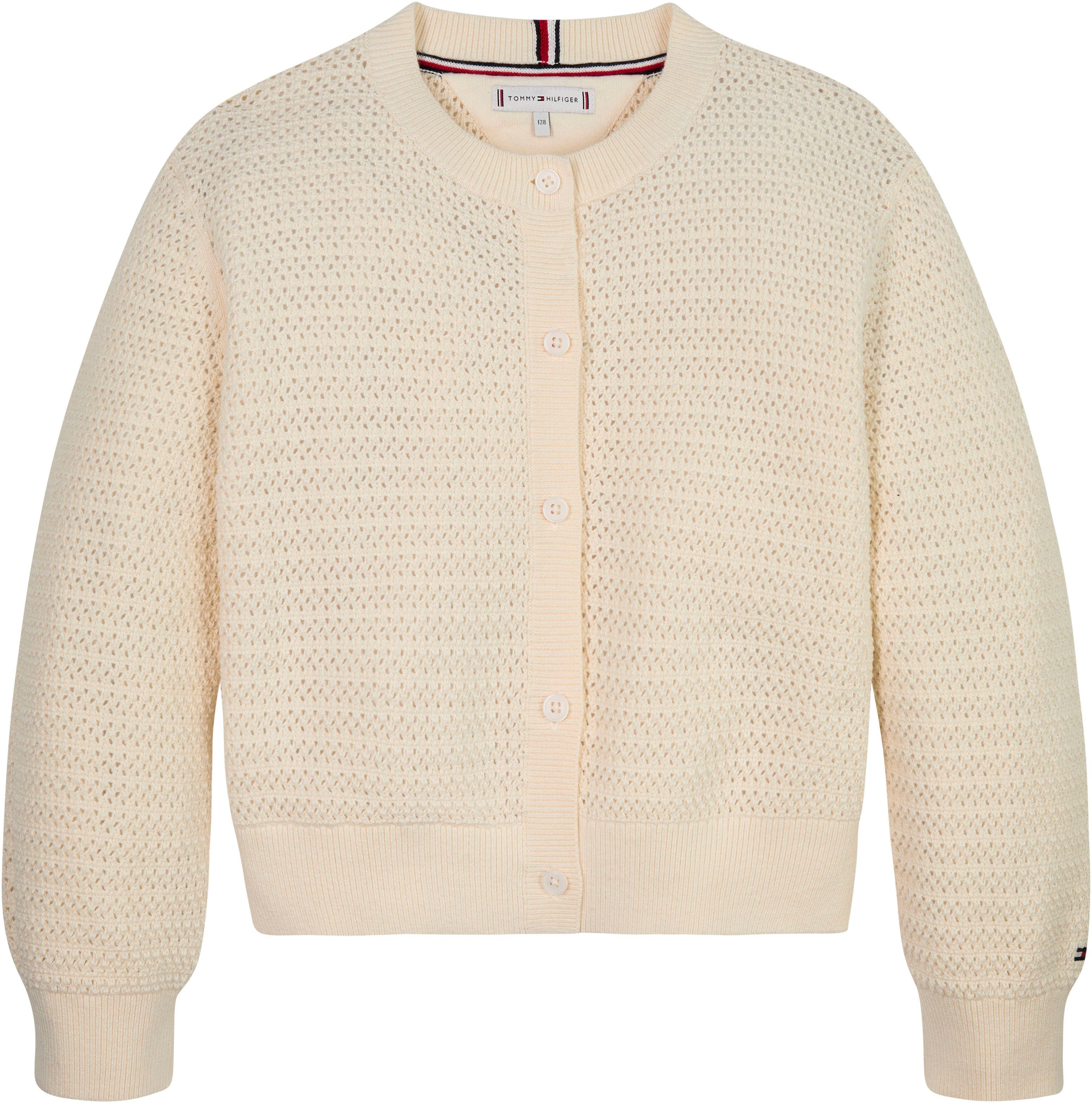 Tommy Hilfiger Strickjacke CROCHET CARDIGAN Baby bis 2 Jahre