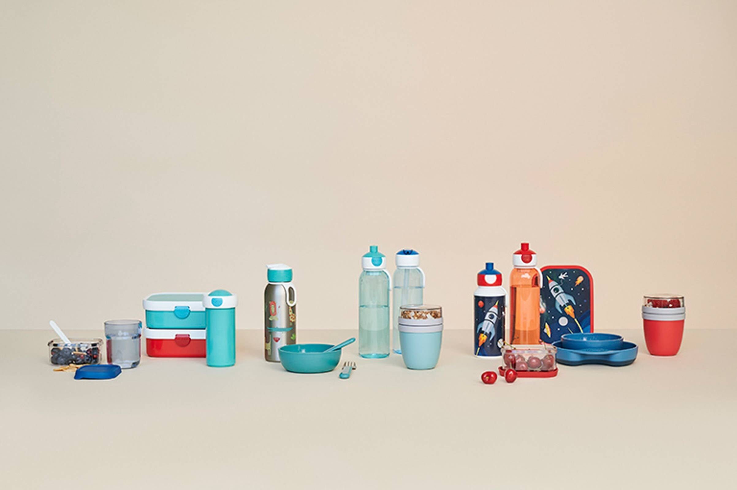 Mepal Lunchbox Campus Brotdose + Thermoflasche 2er Set, Material-Mix, (2-tlg)