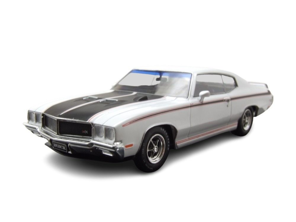 ixo Models Modellauto Buick GSX 1970 weiß schwarz, Maßstab 1:43