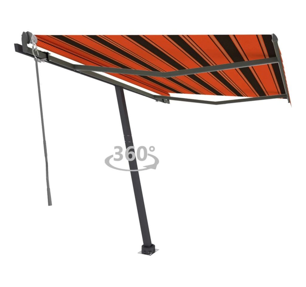 Thumbnail - vidaXL Standmarkise Markise Automatisch 350x250 cm Orange/Braun