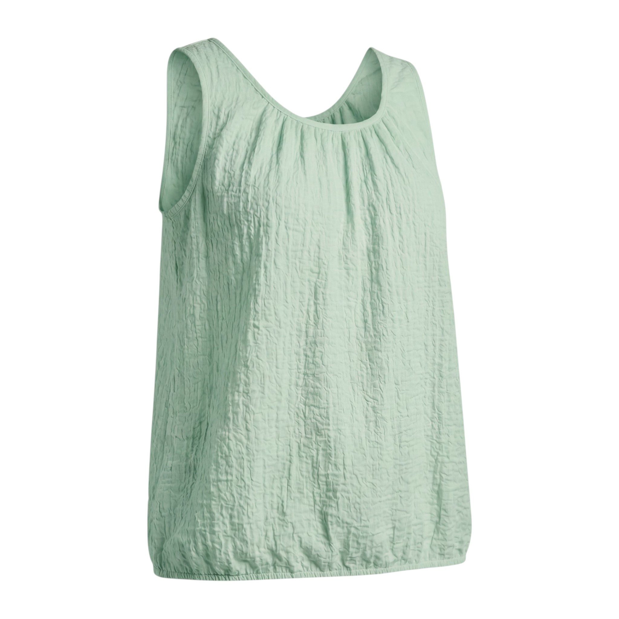 OriginalYou Trägertop Sommertop Damen Stretch Top Freizeit Oberteil Crinkle Look in Unifarben, Crinkle Look, One Size 38-42