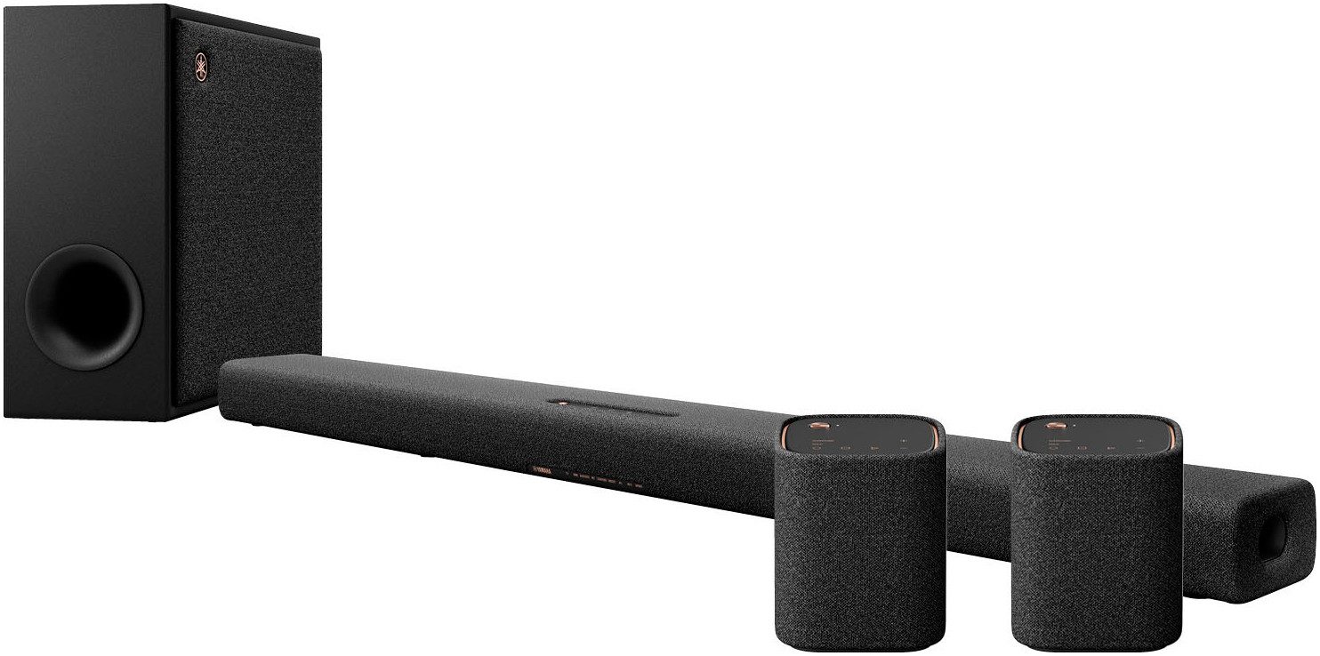 Yamaha Heimkinosystem TRUE X Surround 50A Dolby Atmos (290 W, Bluetooth, WLAN, Soundbar, Сабуферы & Surround-Speaker, Musikstreaming, Alexa, Airplay)