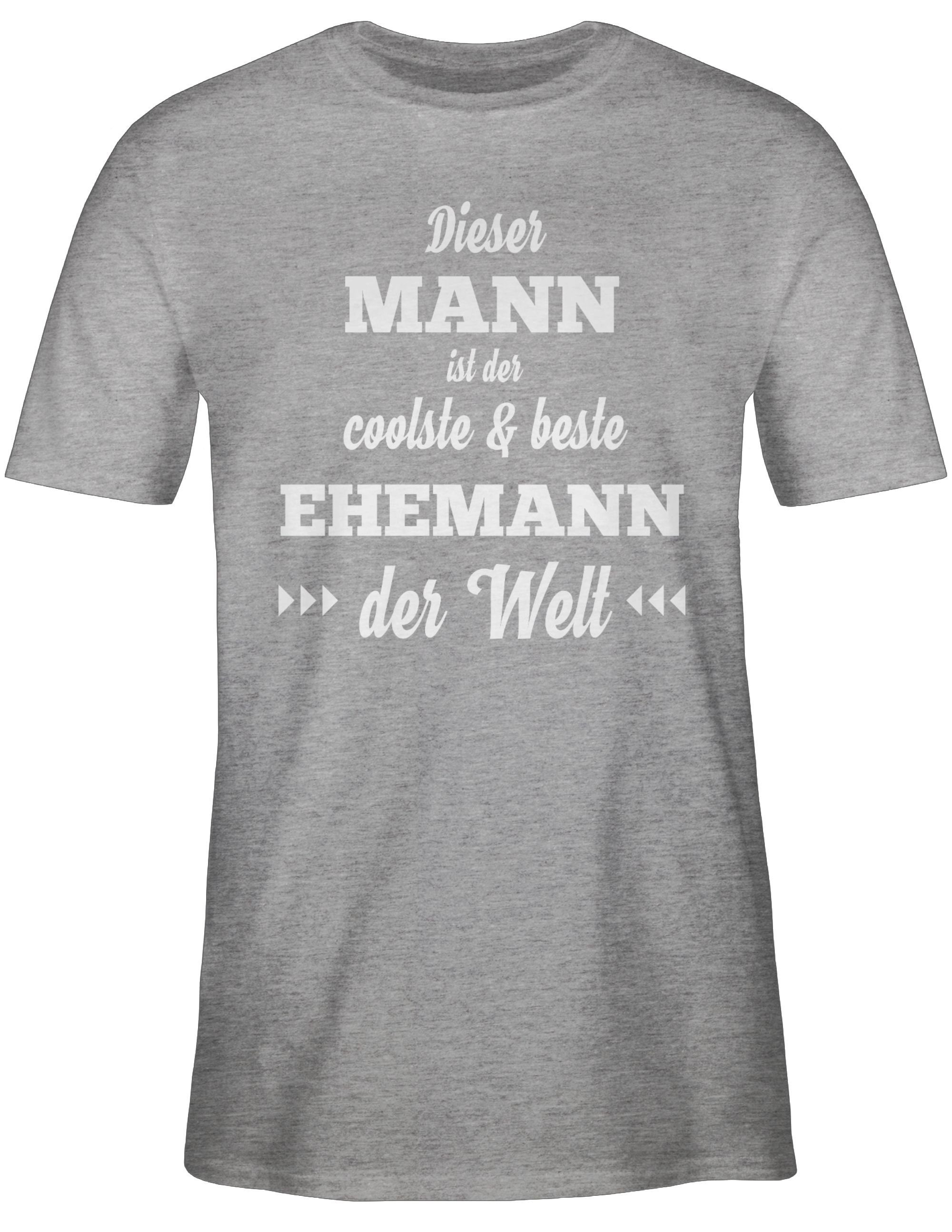 Shirtracer T-Shirt Dieser Mann ist der coolste und beste Ehemann Herren & Männer Geschenke