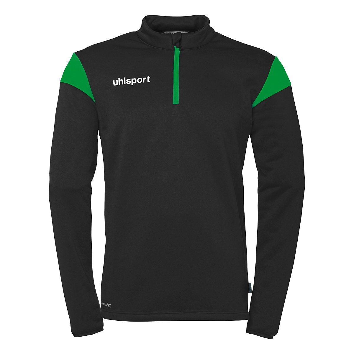 uhlsport Sweatshirt Squad 27 1/4 Zip Top schwarz/fluo grün