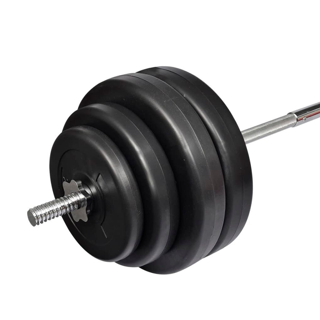 furnicato Langhantel Set 60 kg - 165 cm