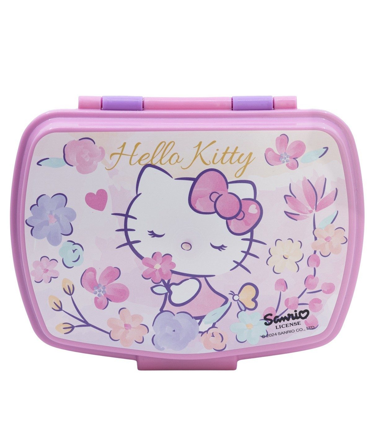 Hello Kitty Lunchbox Kinder Brotdose für Schule Freizeit und Ausflug, Polyethylen, (Packung)