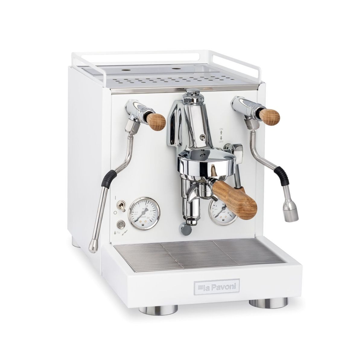 La Pavoni Siebträgermaschine New Cellini Evolution weiß-matt