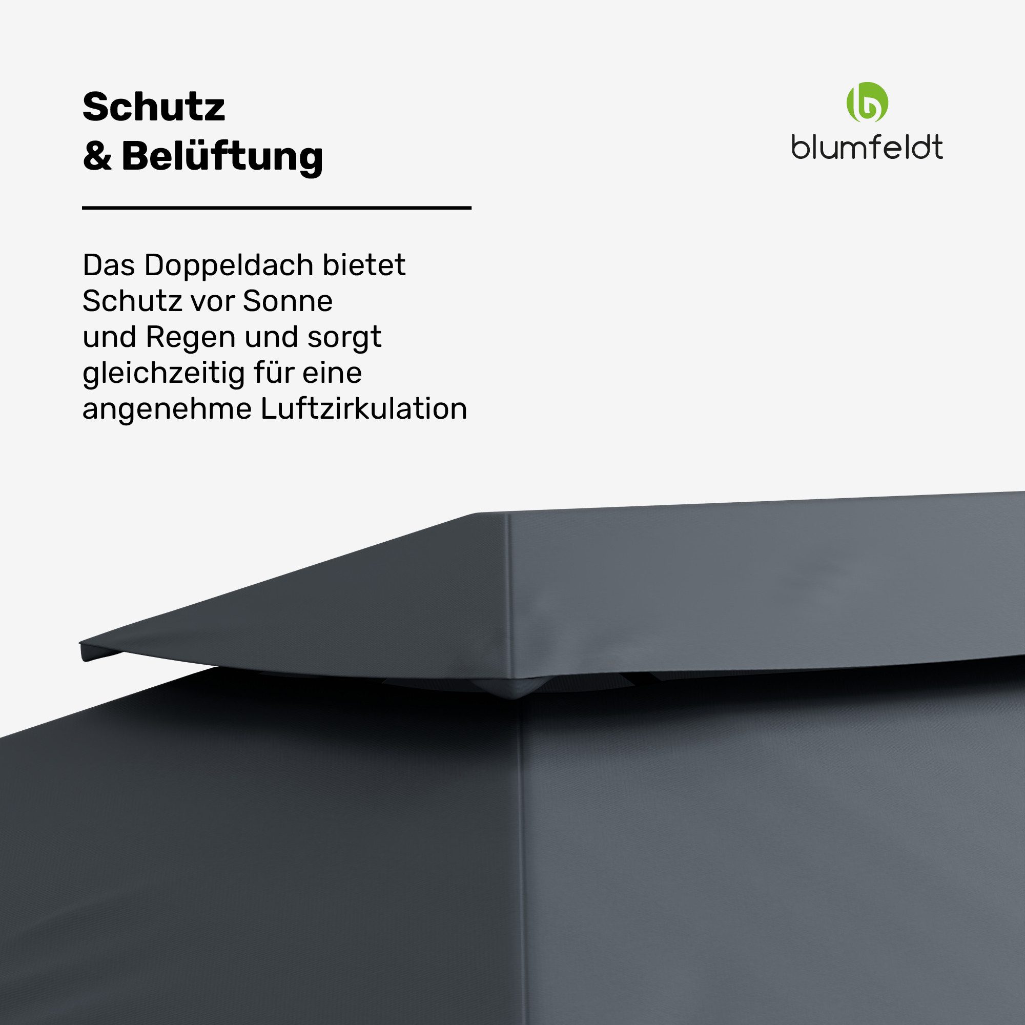 blumfeldt Pavillon Grandezza, (Set), Gartenpavillon Outdoor Garten mit 4 Seitenteilen Stahl 275x297x597 cm
