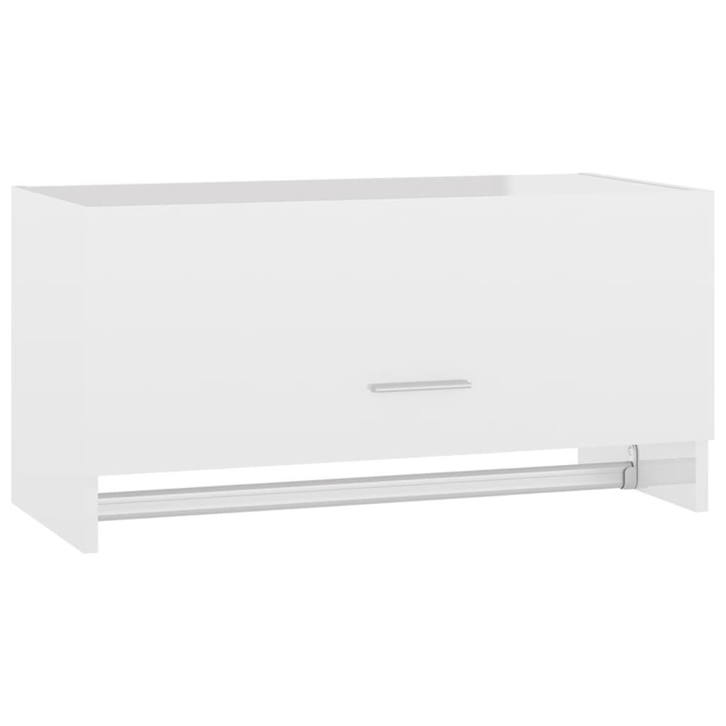 vidaXL Kleiderschrank Mehrzweckschrank Hochglanz-Weiß 70x32,5x35 cm Holzwer günstig online kaufen