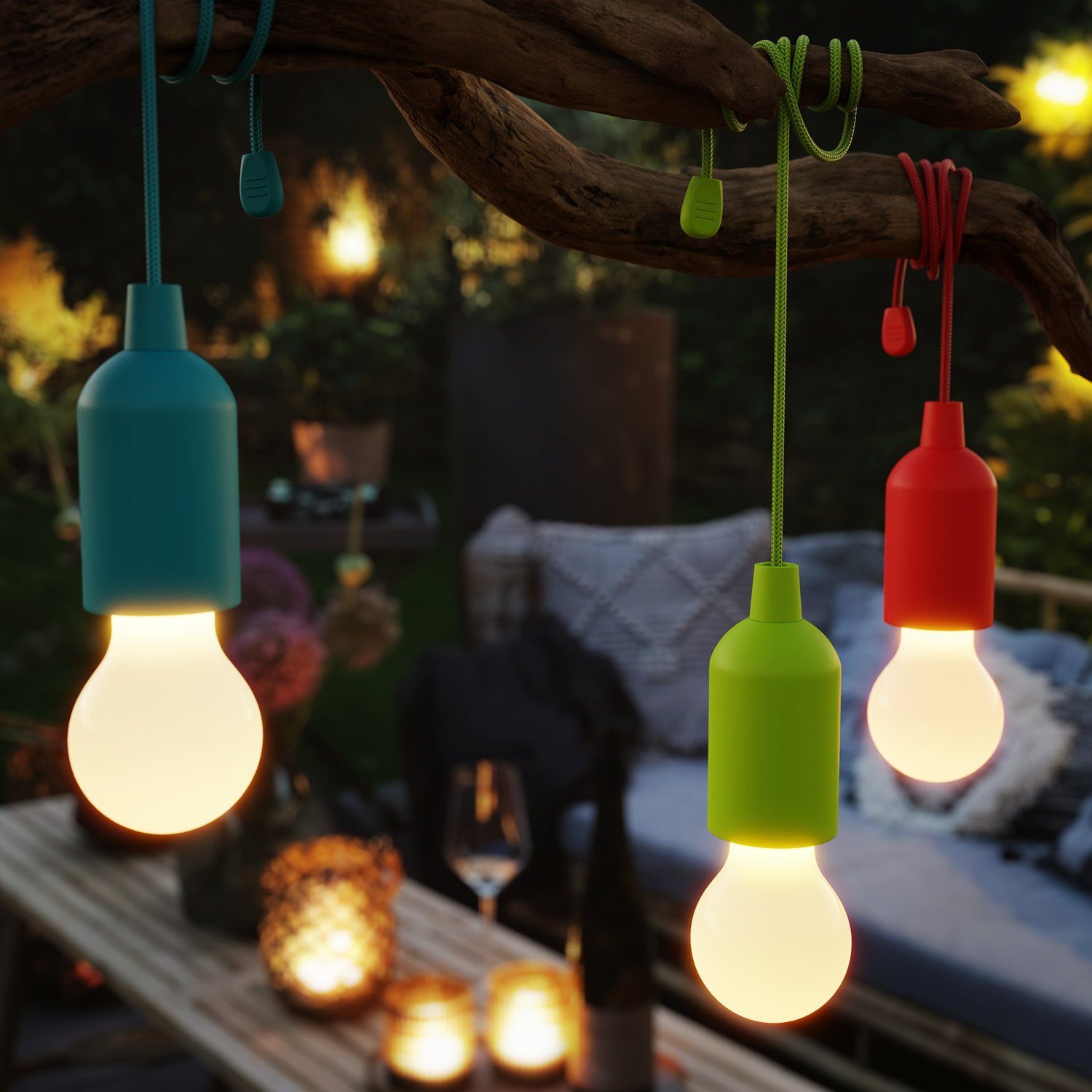 greate. LED-Hängeleuchte LED Lampe batteriebetrieben 1W - kabellose Zelt Le günstig online kaufen