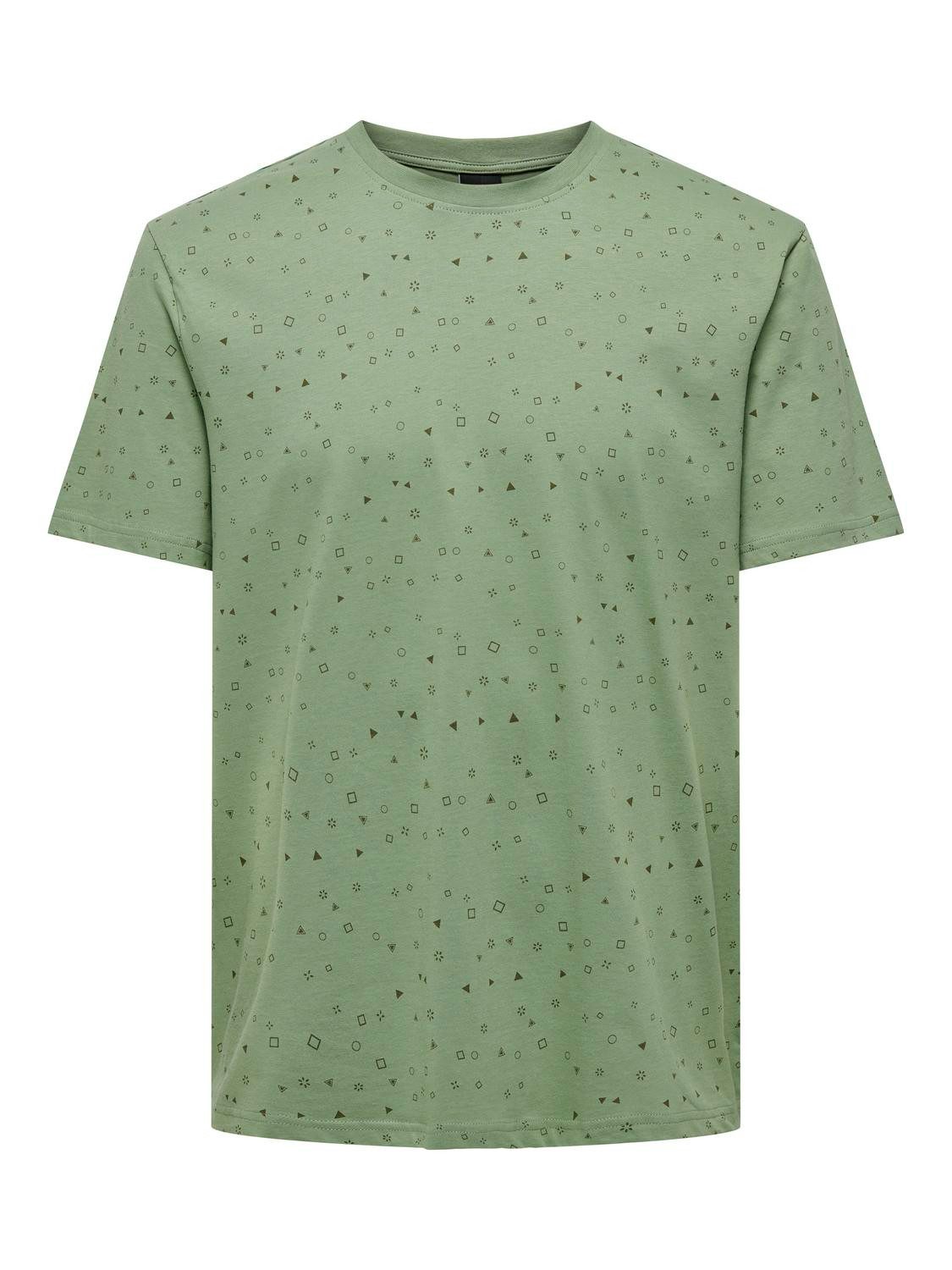 ONLY & SONS T-Shirt Rundhals Kurzarm günstig online kaufen
