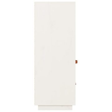 vidaXL Highboard Highboard Weiß 67x40x108,5 cm Massivholz Kiefer (1 St)