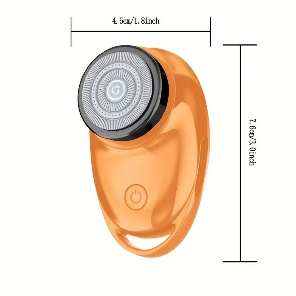Schwarz für Halloween/Weihnachten Mini-Elektrorasierer: Rasiermesser TUABUR USB Geschenk Perfektes