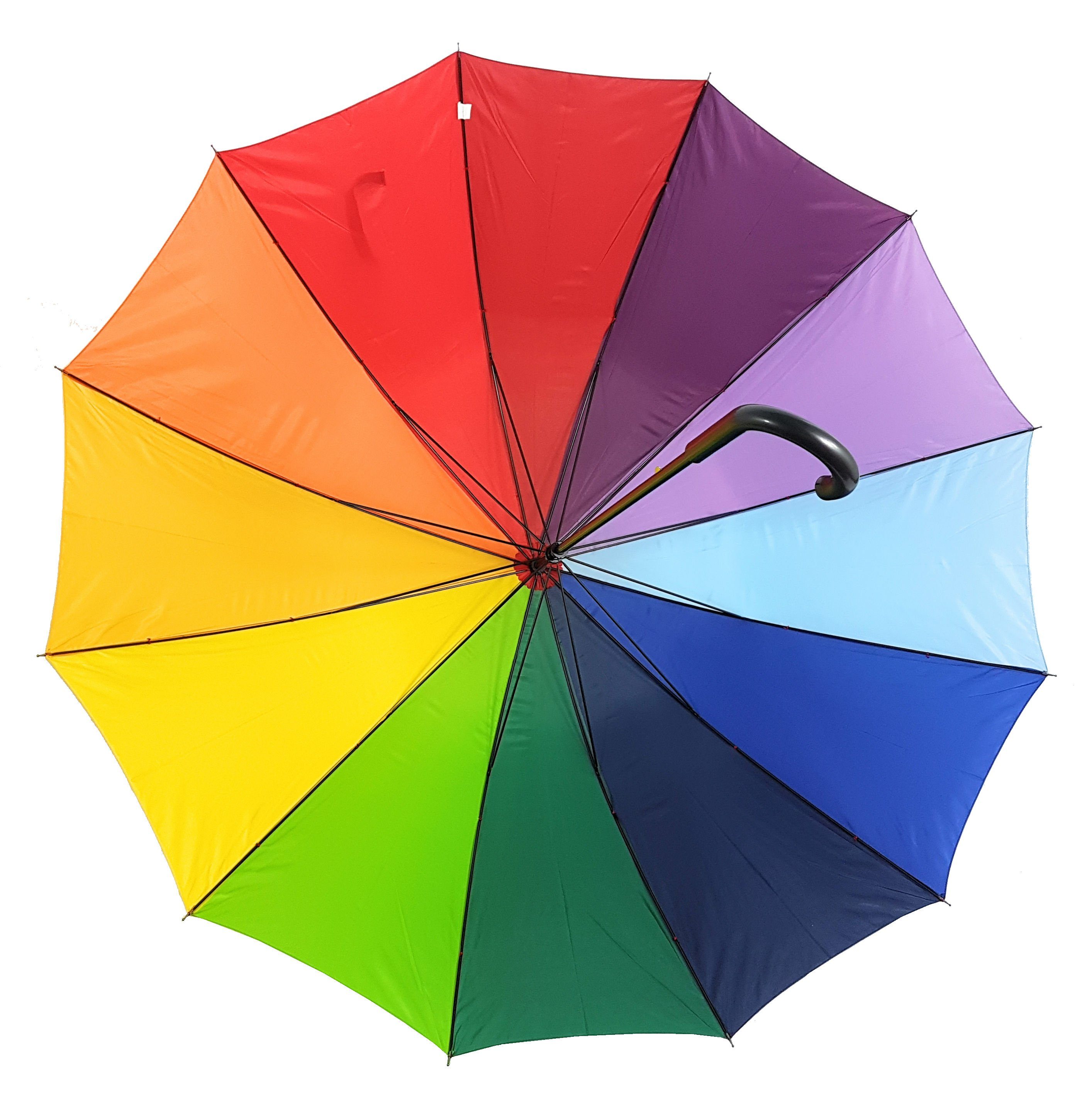 Stockregenschirm XXL Regenschirm "Rainbow", leuchtende Regenbogenfarben, mi günstig online kaufen
