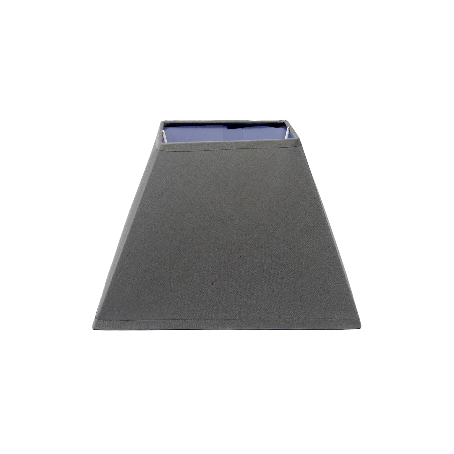 B&S Лампыschirm ЛампыschirmStoff E14 / E27 Fassung Grau Trapez H 16 cm