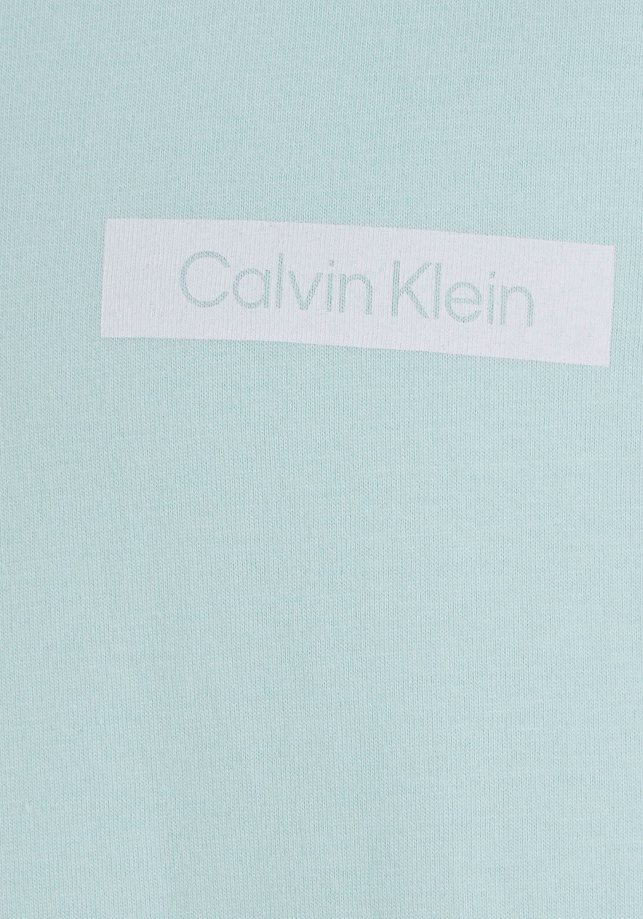 Klein Logodruck Calvin Klein und Calvin mit vorne hinten green ghost Kurzarmshirt