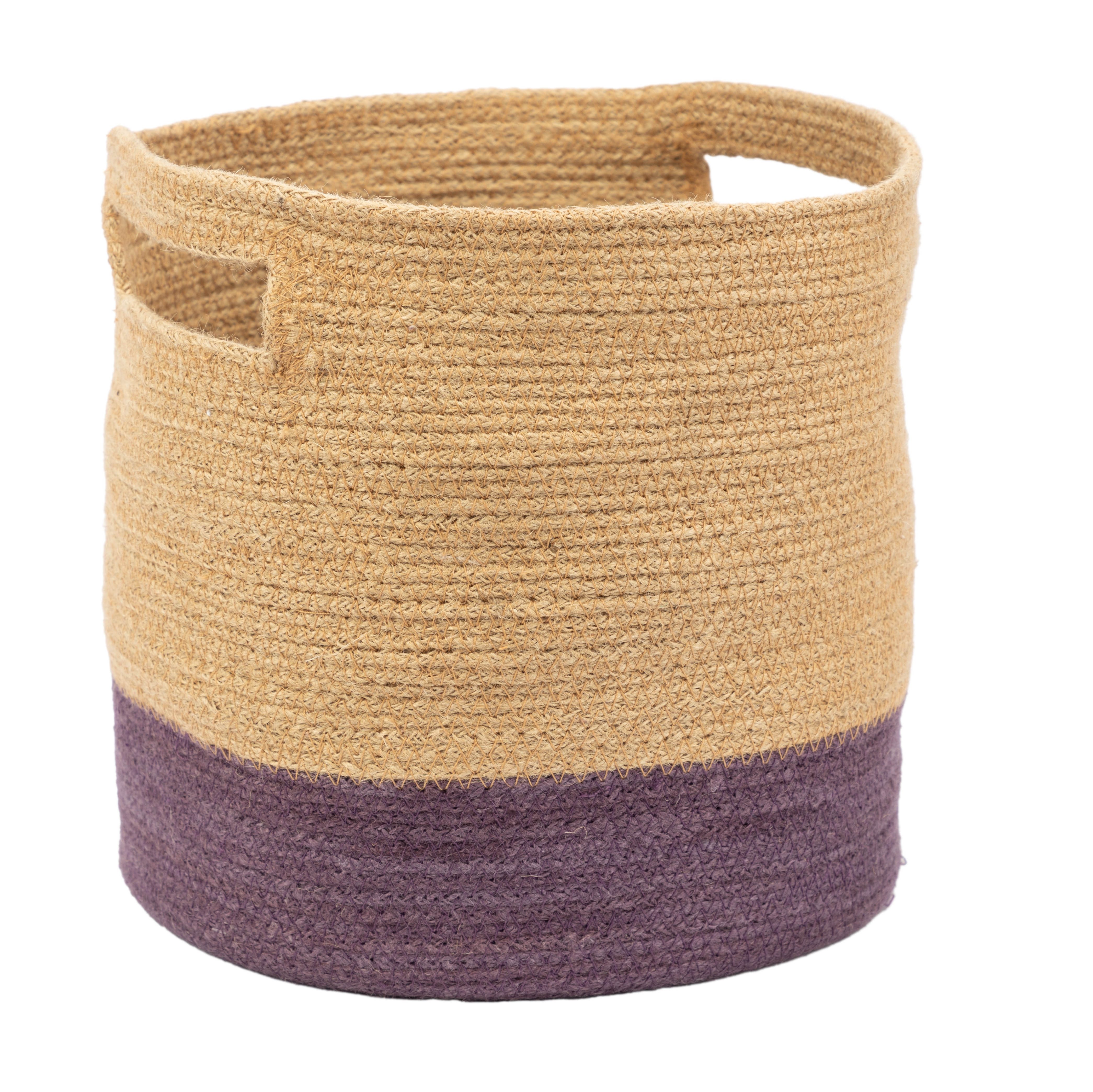 El Puente Aufbewahrungskorb Korb "Colorblock", Handmade, Handmade