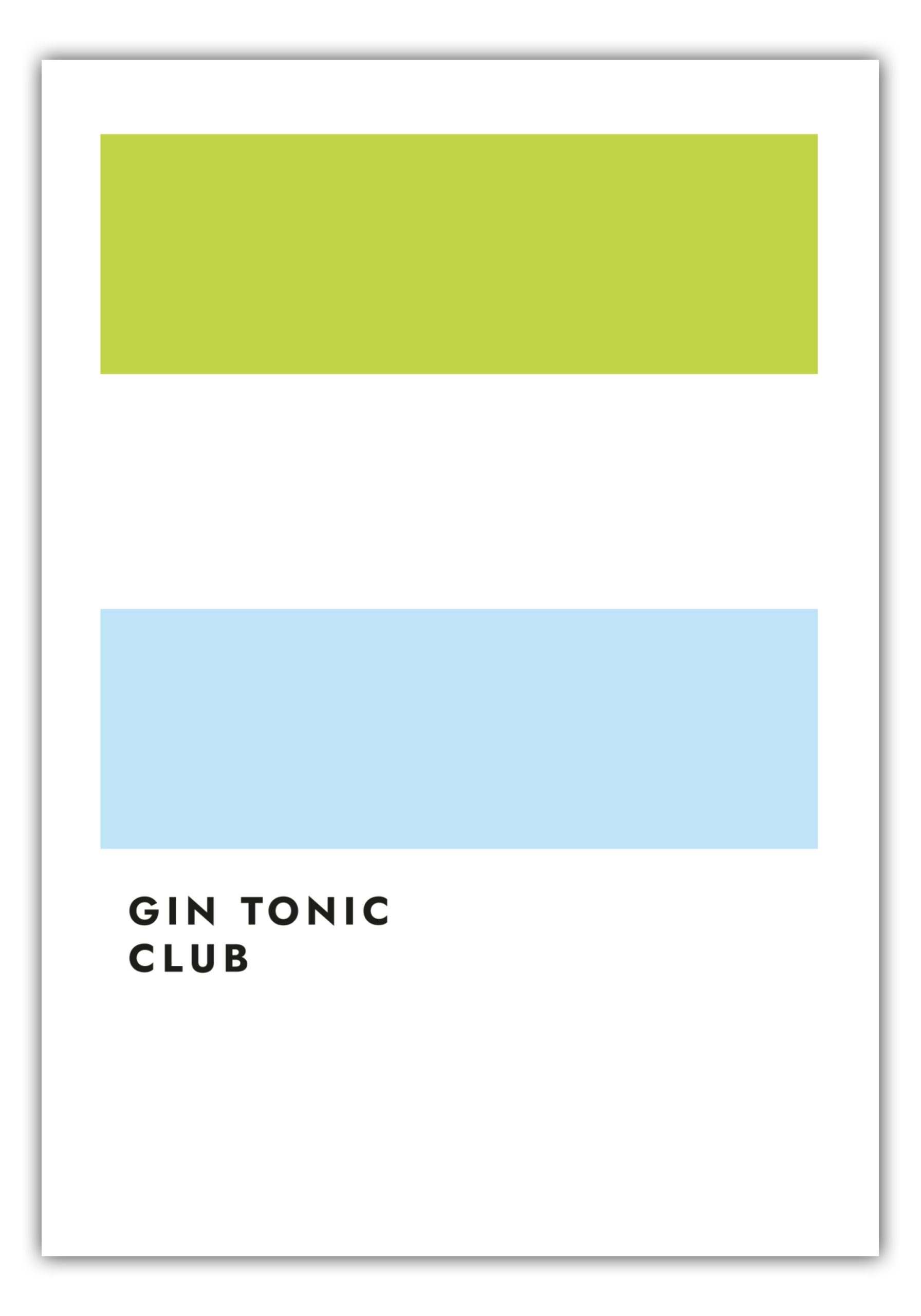 MOTIVISSO Poster Gin Tonic Club (Limette)