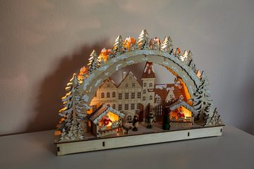 Myflair Möbel & Accessoires LED Schwibbogen Weihnachtsdeko (1-tlg), aus Holz, mit LED Beleuchtung, Höhe ca. 28 cm