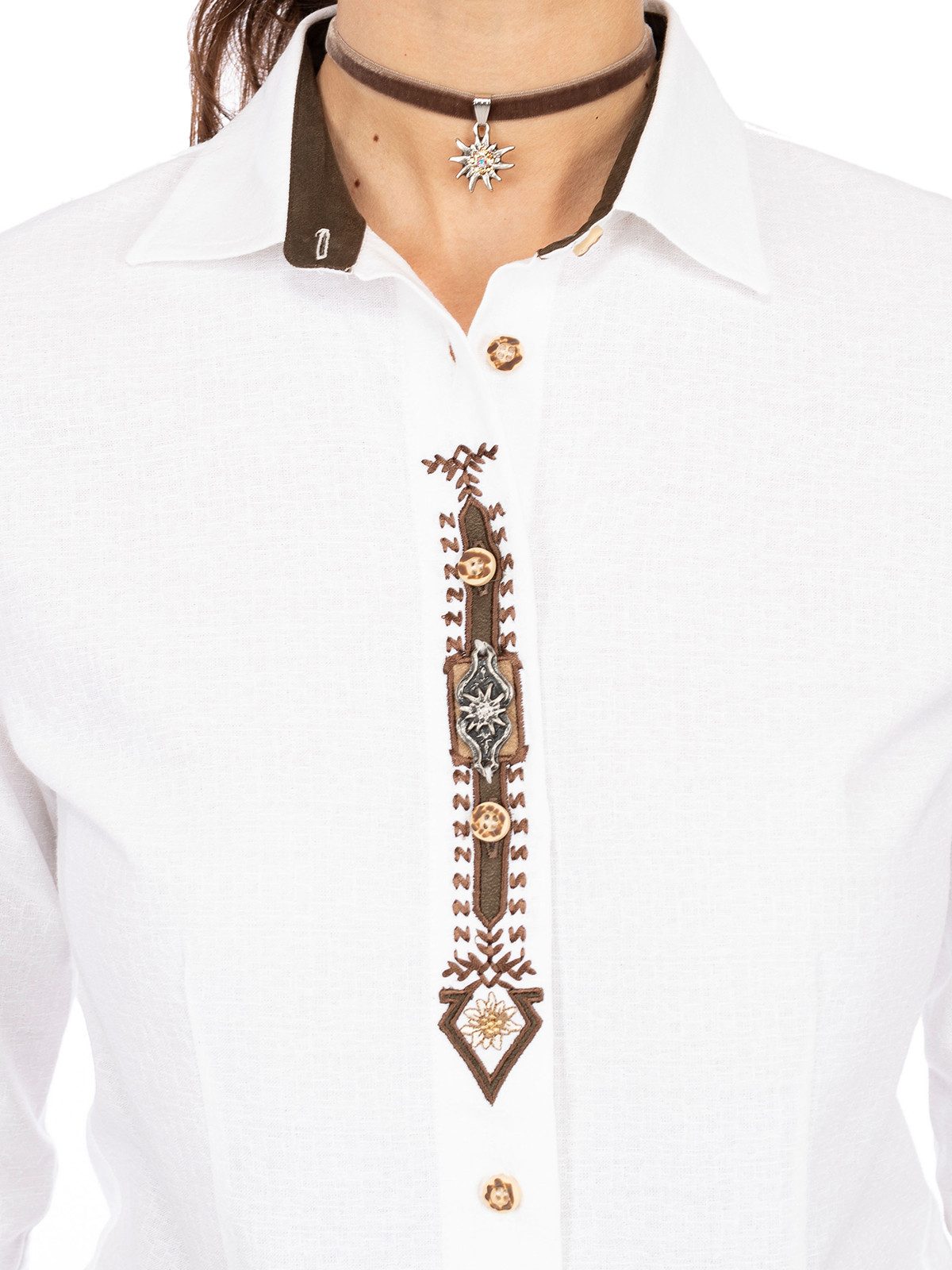 OS Trachten Trachtenbluse 150025-1011 (1-tlg) günstig online kaufen