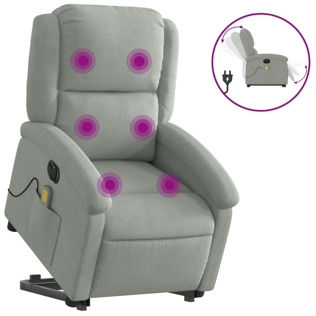 vidaXL Sessel Massagesessel mit Aufstehhilfe Elektrisch günstig online kaufen