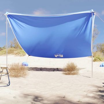 vidaXL Strandmuschel Strand-Schattenzelt mit Sandsäcken Blau 304x300 cm